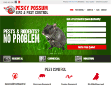Tablet Screenshot of peskypossum.com.au